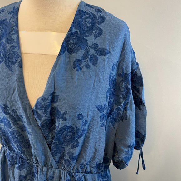 NWOT TED BAKER Zilda-Puff Sleeve Midi with Fixed Wrap‎ Front (5) - Picture 8 of 14